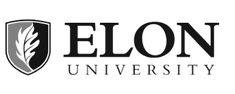 Elon Univeristy b+w logo